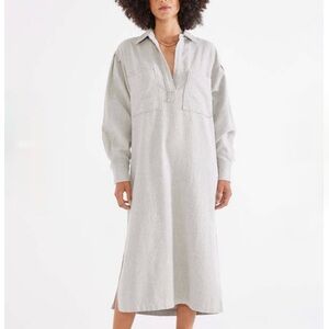 Etica Daria Flannel Shirt Dress
Cotton Size large  Grey...